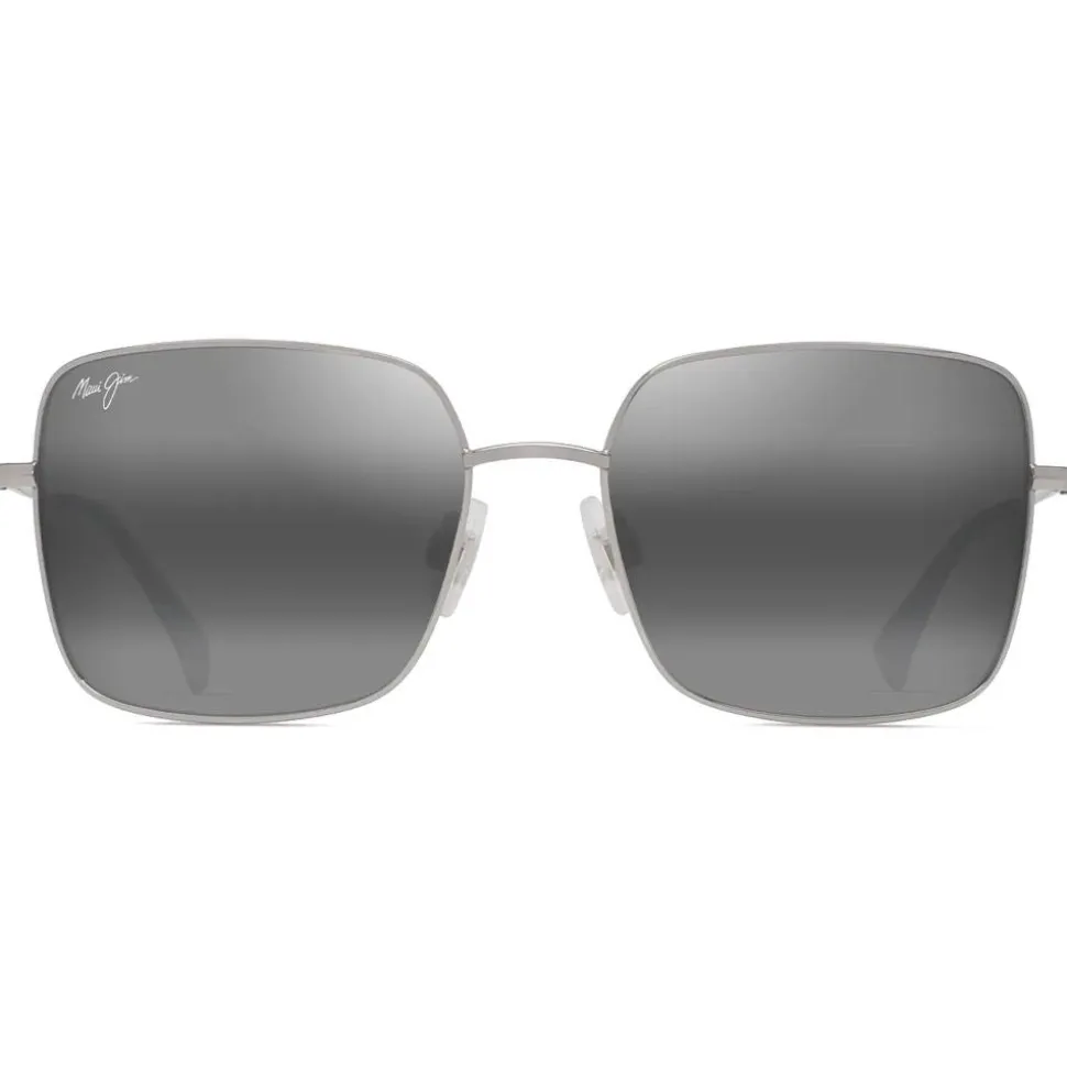 Lunettes de soleil Maui Jim Lipine Shiny Silver Neutral Grey MauiPure