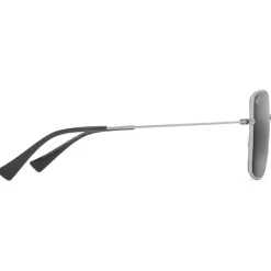 Lunettes de soleil Maui Jim Lipine Shiny Silver Neutral Grey MauiPure
