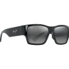 Lunettes de soleil Maui Jim Ka'olu Noir Brillant Neutral Grey Minéral Superthin