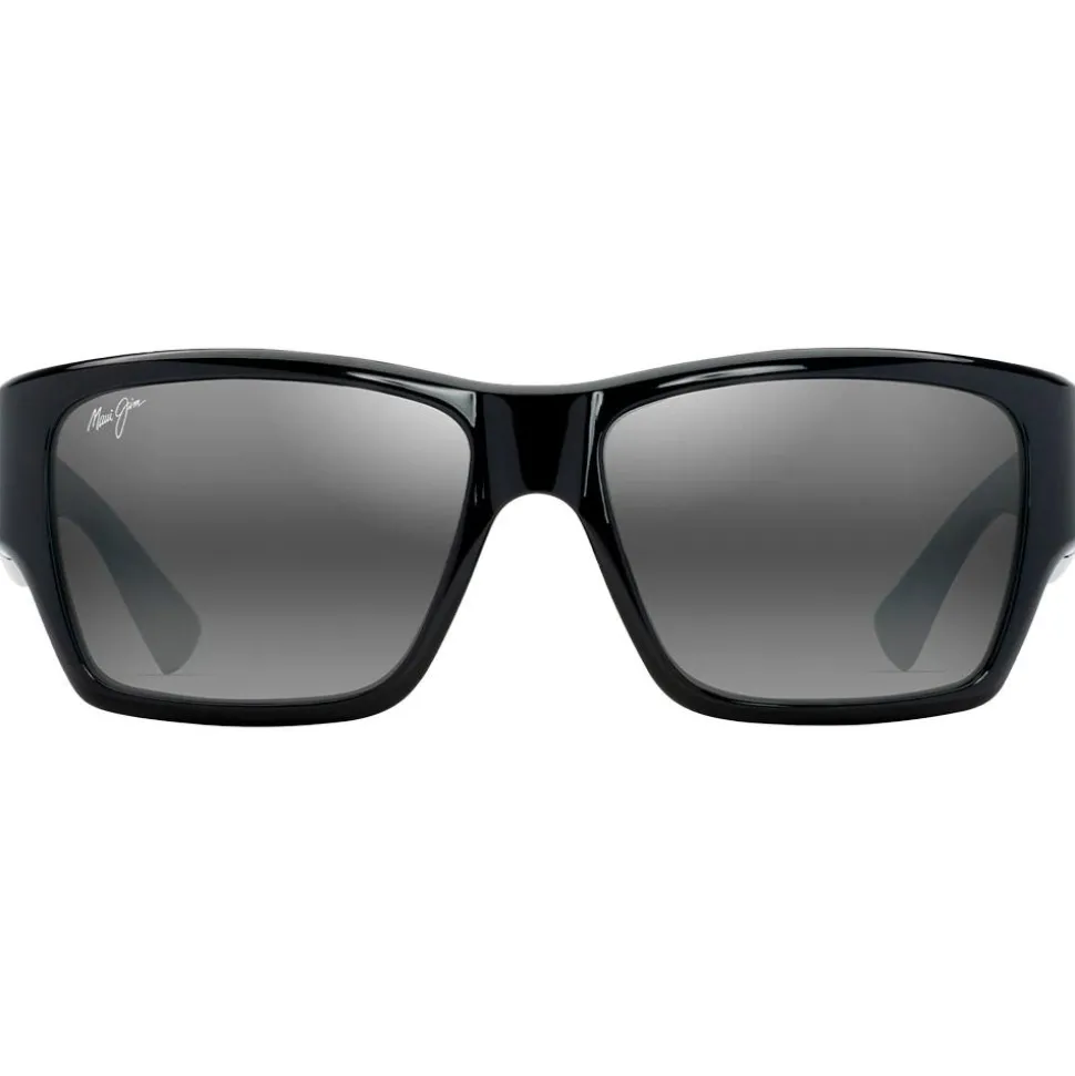 Lunettes de soleil Maui Jim Ka'olu Noir Brillant Neutral Grey Minéral Superthin