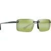 Lunettes de soleil Maui Jim Laulima Vert Feuillage Transparent Brillant Maui Ht MauiPure