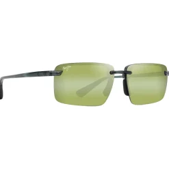Lunettes de soleil Maui Jim Laulima Vert Feuillage Transparent Brillant Maui Ht MauiPure