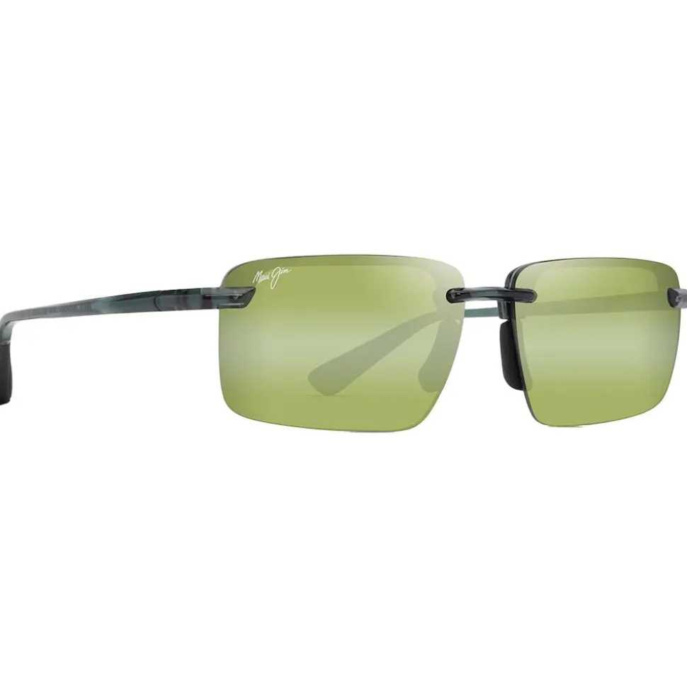 Lunettes de soleil Maui Jim Laulima Vert Feuillage Transparent Brillant Maui Ht MauiPure