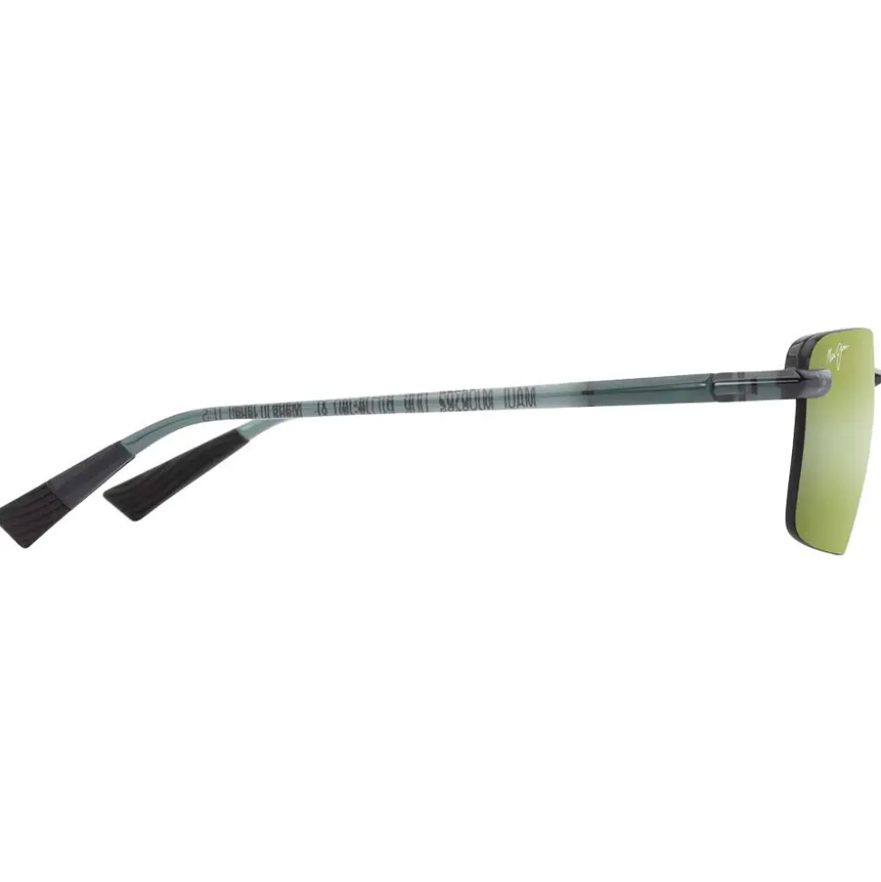 Lunettes de soleil Maui Jim Laulima Vert Feuillage Transparent Brillant Maui Ht MauiPure