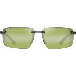 Lunettes de soleil Maui Jim Laulima Vert Feuillage Transparent Brillant Maui Ht MauiPure