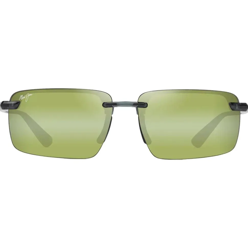 Lunettes de soleil Maui Jim Laulima Vert Feuillage Transparent Brillant Maui Ht MauiPure