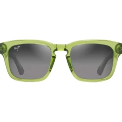 Lunettes de soleil Maui Jim Maluhia Vert Gazon Transparent Brillant Neutral Grey Minéral Superthin