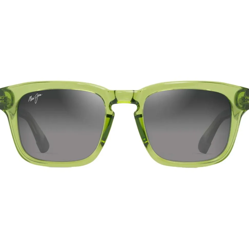 Lunettes de soleil Maui Jim Maluhia Vert Gazon Transparent Brillant Neutral Grey Minéral Superthin