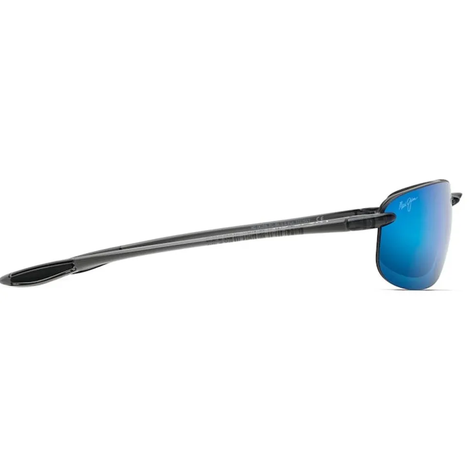 Lunettes de soleil Maui Jim Hookipa Smoke Grey Bleu Hawaï Mauipure