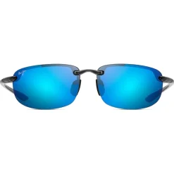 Lunettes de soleil Maui Jim Hookipa Smoke Grey Bleu Hawaï Mauipure