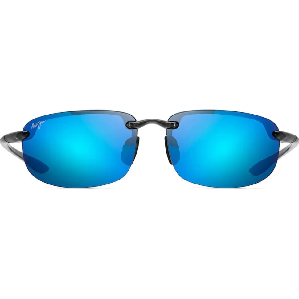 Lunettes de soleil Maui Jim Hookipa Smoke Grey Bleu Hawaï Mauipure