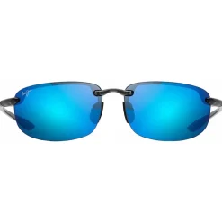 Lunettes de soleil Maui Jim Hookipa Smoke Grey Bleu Hawaï Mauipure