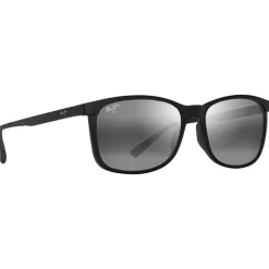 Lunettes de soleil Maui Jim Hulili Noir Mat Gris Neutre Minéral SuperThin