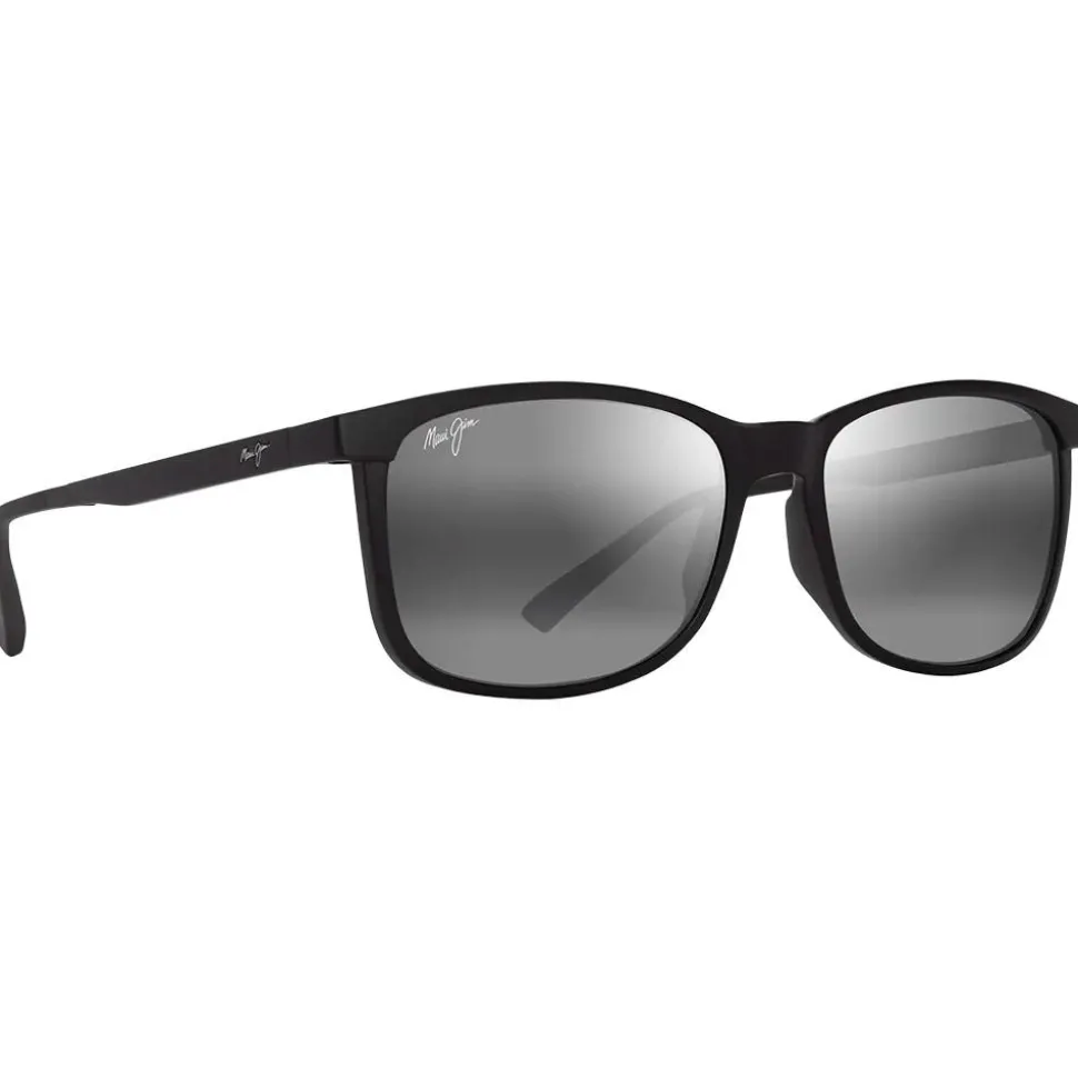 Lunettes de soleil Maui Jim Hulili Noir Mat Gris Neutre Minéral SuperThin