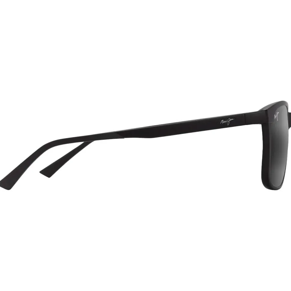 Lunettes de soleil Maui Jim Hulili Noir Mat Gris Neutre Minéral SuperThin