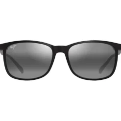 Lunettes de soleil Maui Jim Hulili Noir Mat Gris Neutre Minéral SuperThin