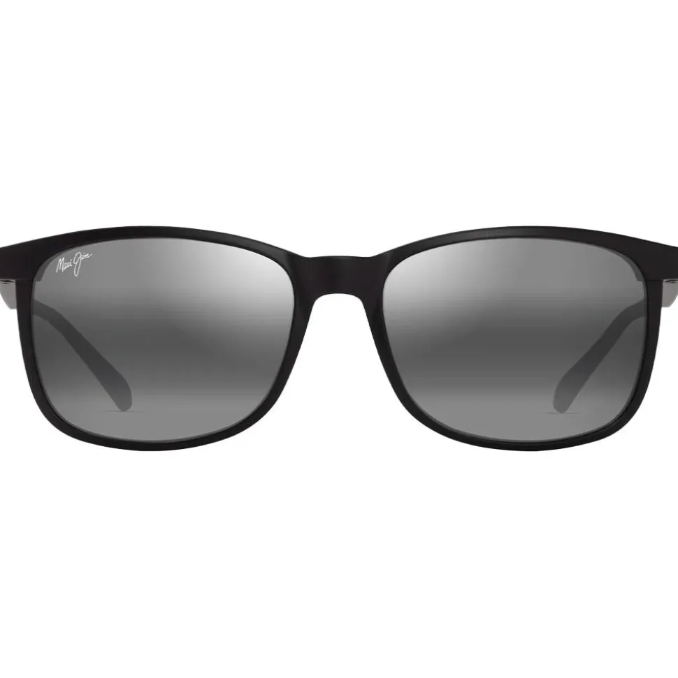 Lunettes de soleil Maui Jim Hulili Noir Mat Gris Neutre Minéral SuperThin