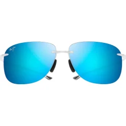 Lunettes de soleil Maui Jim Hikina Matte Crystal Grey Maui Pure Lt Blue Hawaï