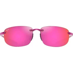 Lunettes de soleil Maui Jim Hookipa Shiny Trans Cyclamen Pink Maui Sunrise MauiPure