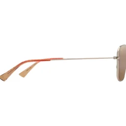 Lunettes de soleil Maui Jim Naauao Doré Clair Brillant Rouge Marron Bronze HCL MauiPure