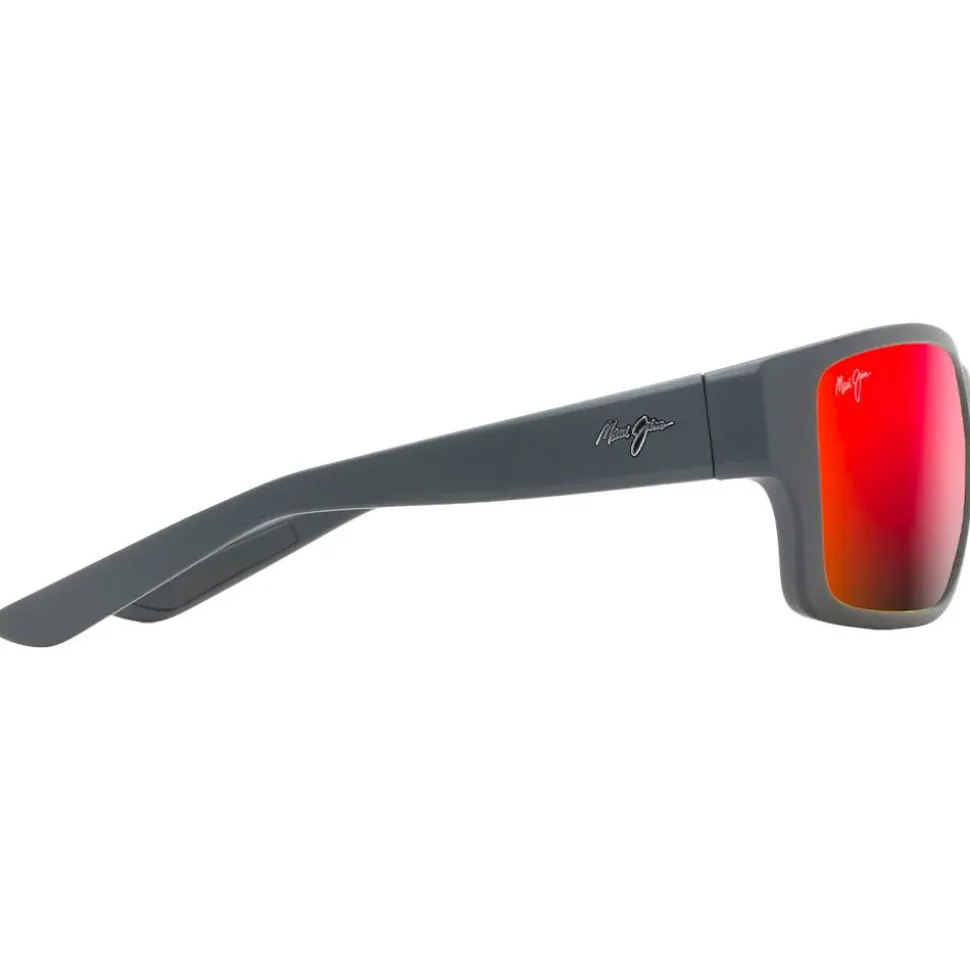 Lunettes de soleil Maui Jim Mangroves Noir Mat Hawaii Lava Mineral Superthin