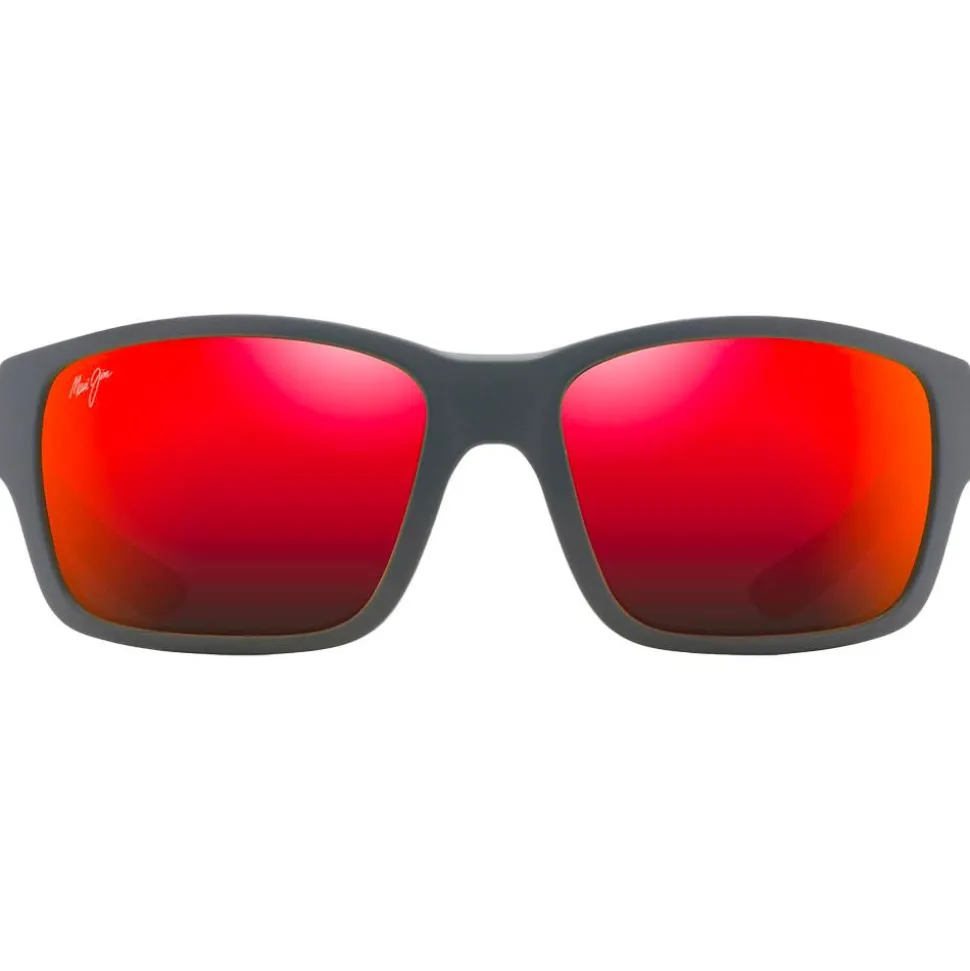 Lunettes de soleil Maui Jim Mangroves Noir Mat Hawaii Lava Mineral Superthin