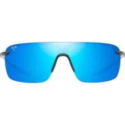 Lunettes de soleil Maui Jim Palulu Matte Black Blue Hawaii MauiBrilliant
