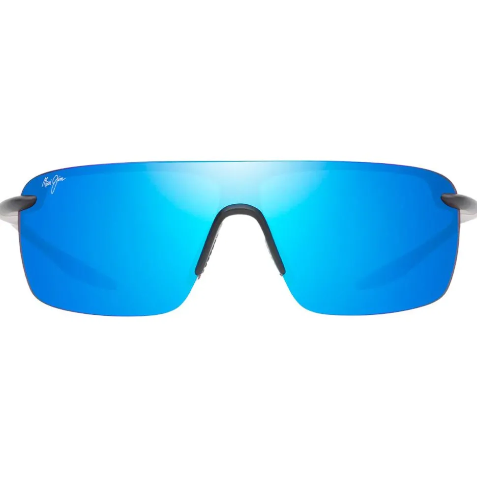 Lunettes de soleil Maui Jim Palulu Matte Black Blue Hawaii MauiBrilliant