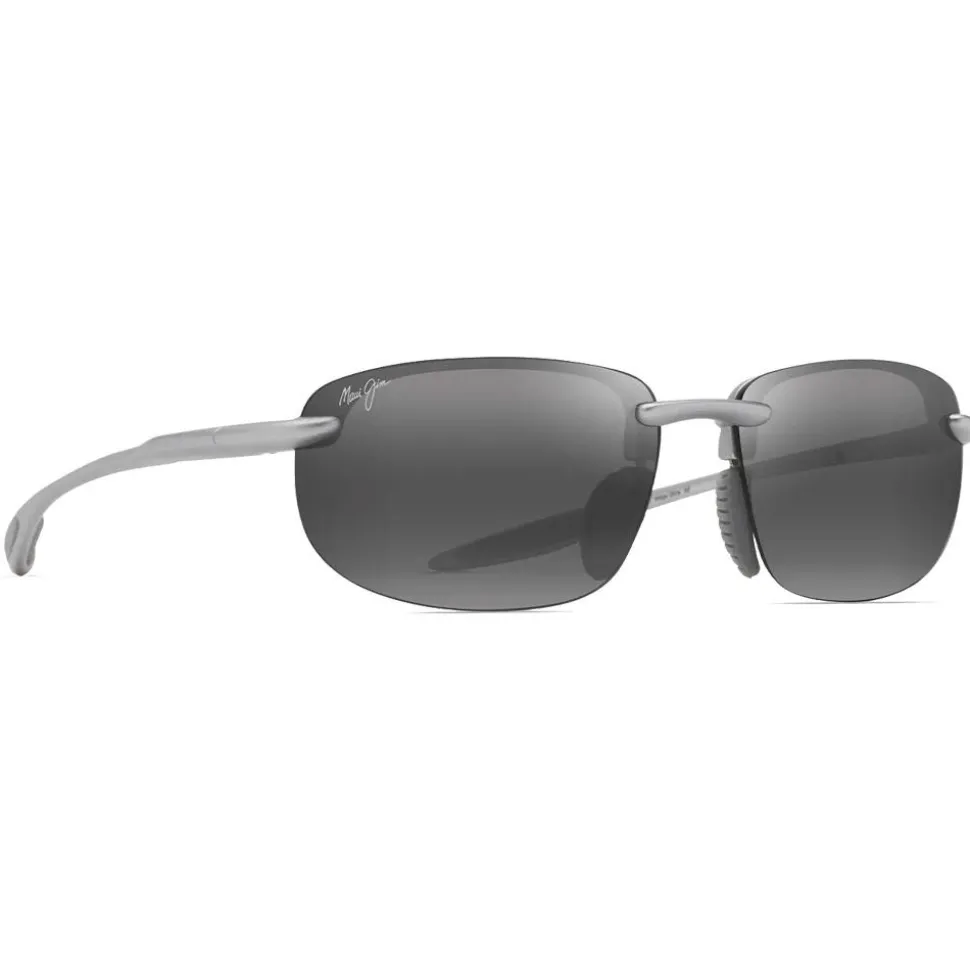 Lunettes de soleil Maui Jim Hookipa Ultra Asian Fit Metal Matte Silver Neutral Grey MauiUltra