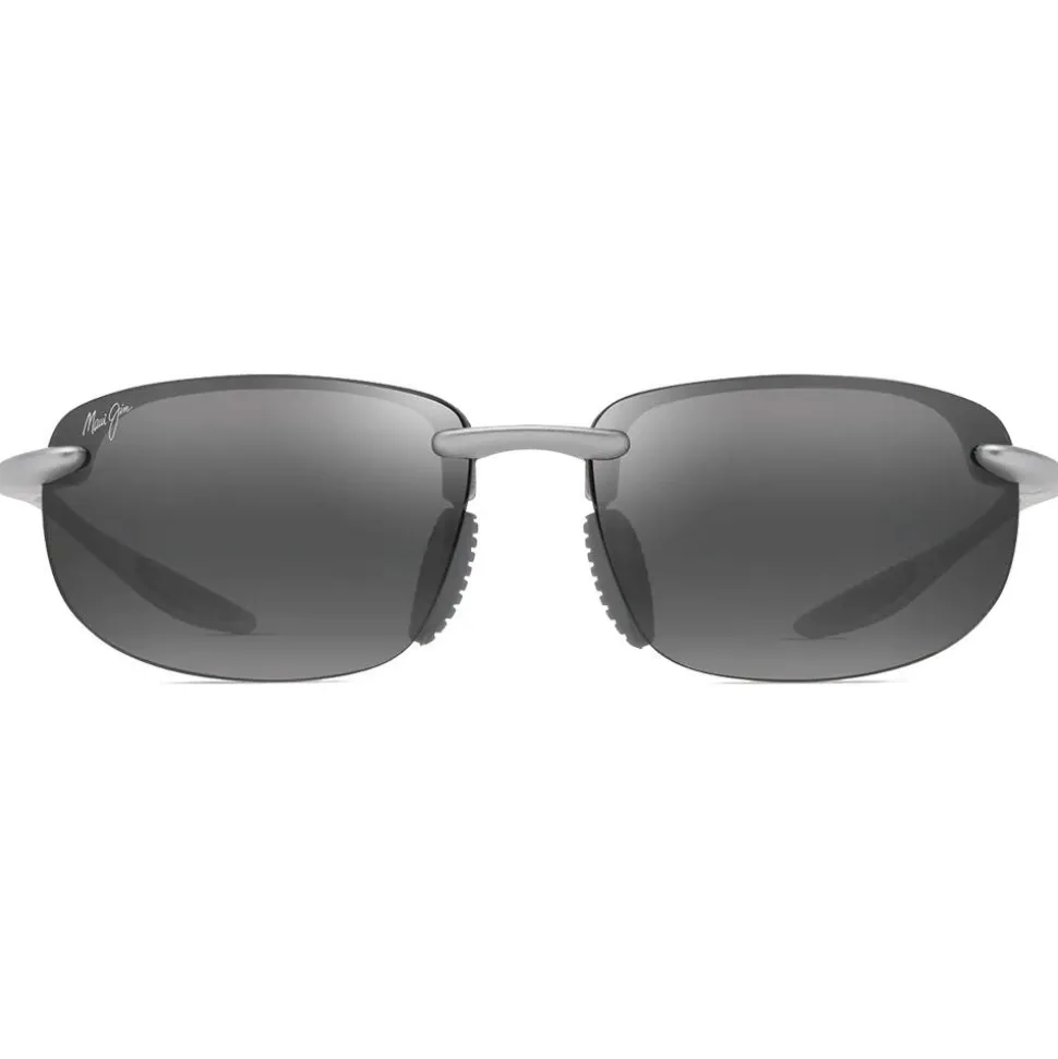 Lunettes de soleil Maui Jim Hookipa Ultra Asian Fit Metal Matte Silver Neutral Grey MauiUltra