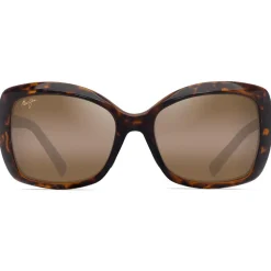 Lunettes de soleil Maui Jim Orchid Shiny Dark Havana Brone Hcl Minéral Superthin