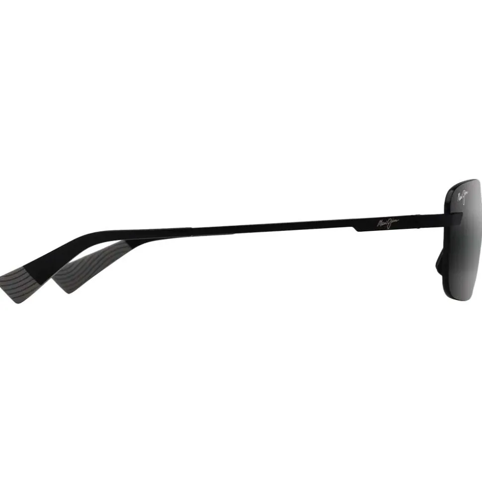 Lunettes de soleil Maui Jim Lanakila Noir Mat Gris Neutral Grey MauiPure