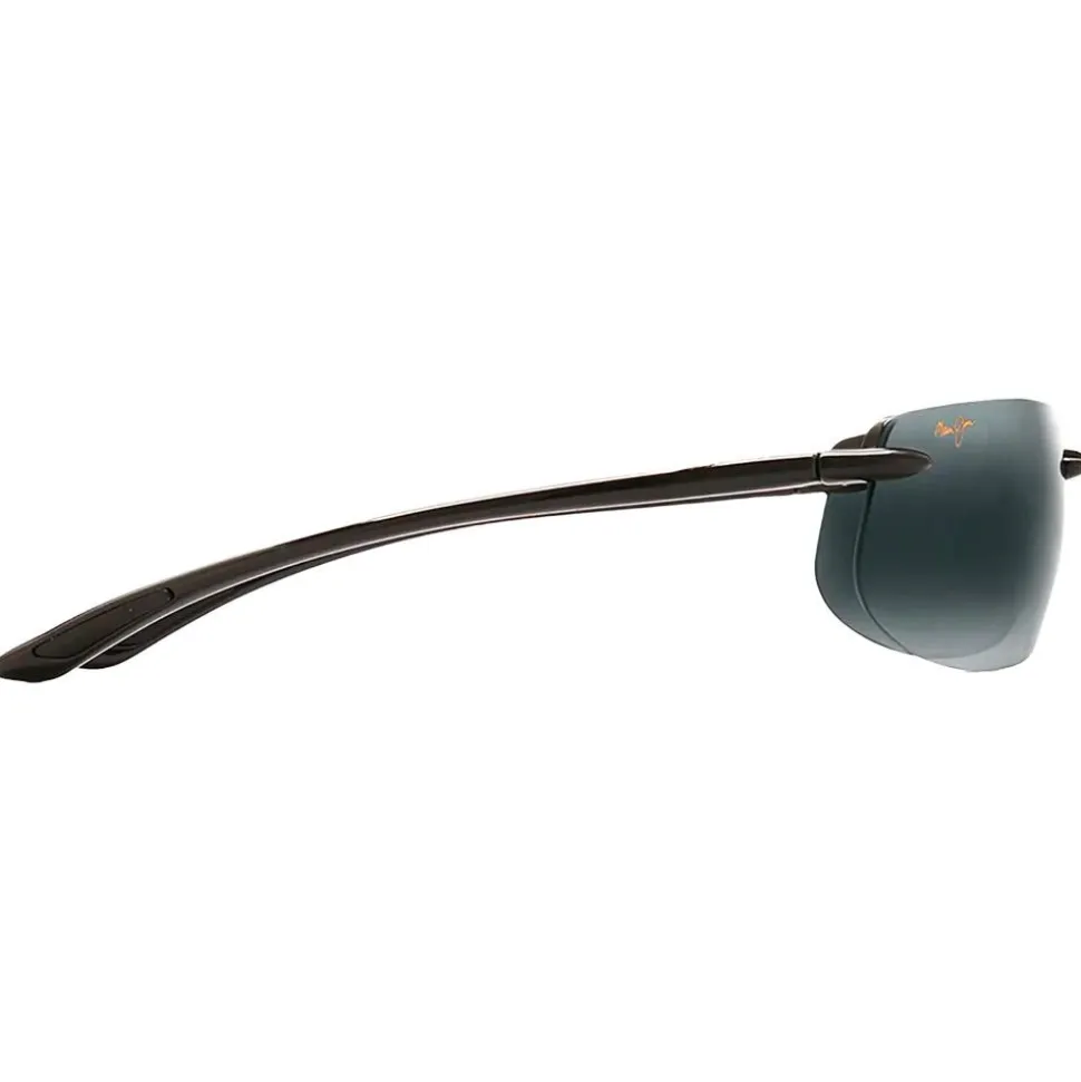 Lunettes de soleil Maui Jim Banyans Asian Fit Noir Brillant Neutral Grey MauiBrilliant