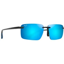 Lunettes de soleil Maui Jim Laulima Gris Foncé Transparent Blue Hawaii MauiPure