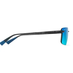 Lunettes de soleil Maui Jim Laulima Gris Foncé Transparent Blue Hawaii MauiPure