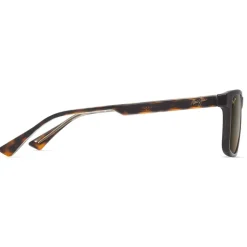 Lunettes de soleil Maui Jim Okina Shiny Dark Havana Bronze Hcl Minéral Superthin