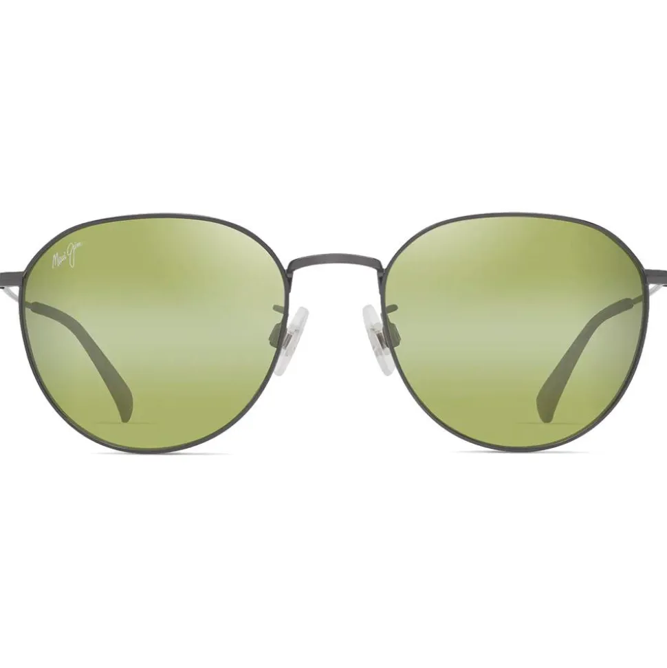Lunettes de soleil Maui Jim Kauwela Translucide Brun Shiny Ruthénium Maui Ht MauiPure
