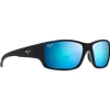 Lunettes de soleil Maui Jim Local Kine Soft Black Bleu Hawaï Minéral Superthin