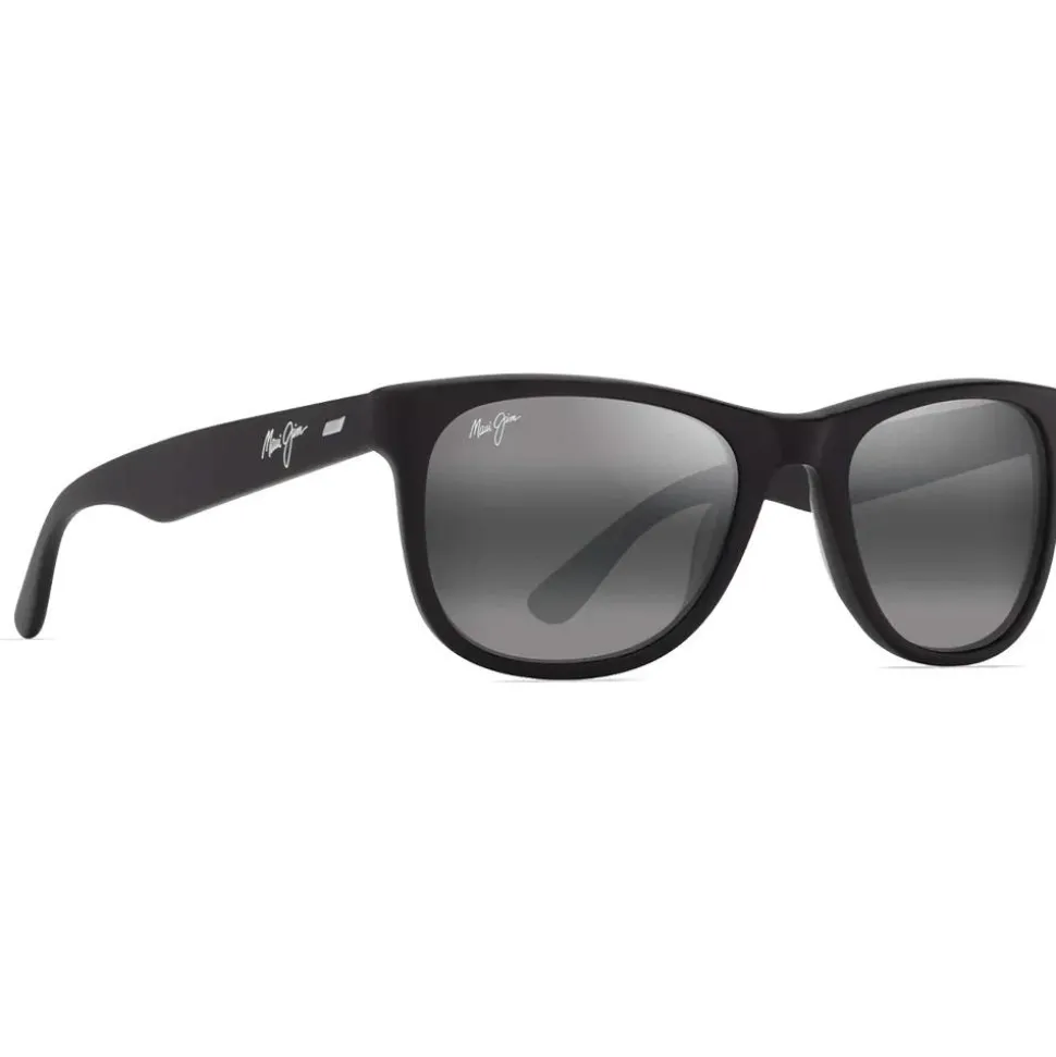 Lunettes de soleil Maui Jim Kikonia Matte Black Neutral Grey Mineral Superthin