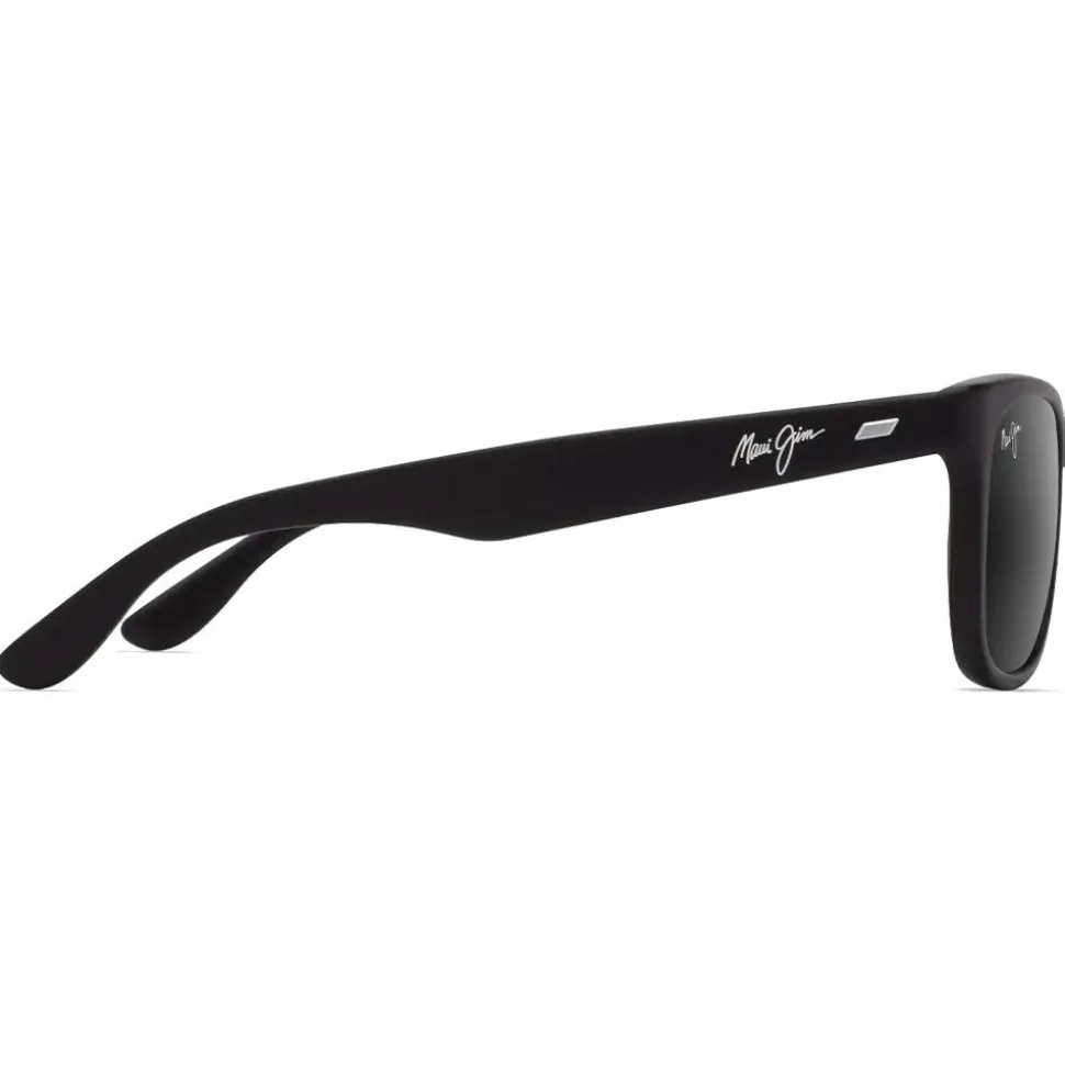Lunettes de soleil Maui Jim Kikonia Matte Black Neutral Grey Mineral Superthin