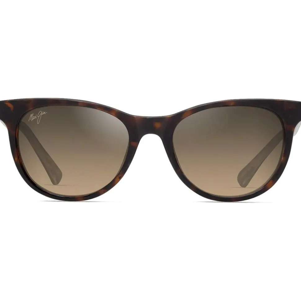 Lunettes de soleil Maui Jim Lonomea Shiny Dark Havana Bronze Hcl Minéral Superthin