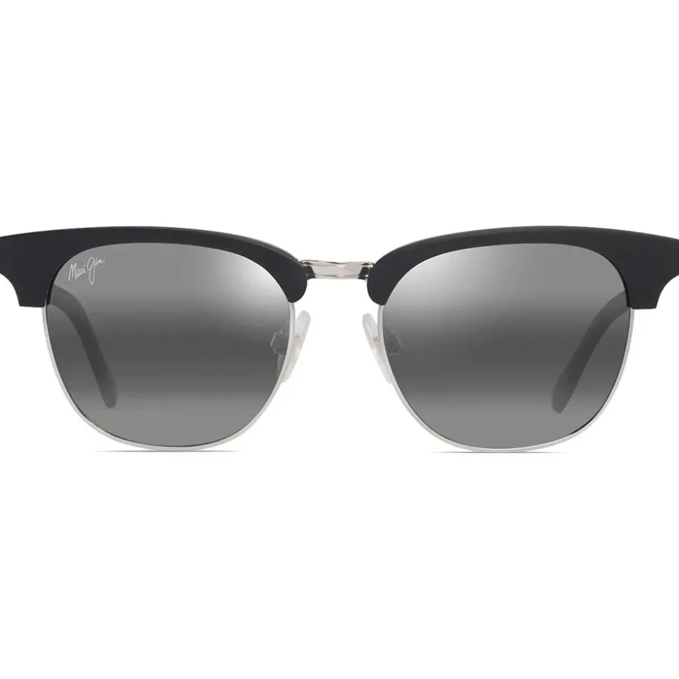 Lunettes de soleil Maui Jim Holomua Matte Black Neutral Grey Mineral Superthin