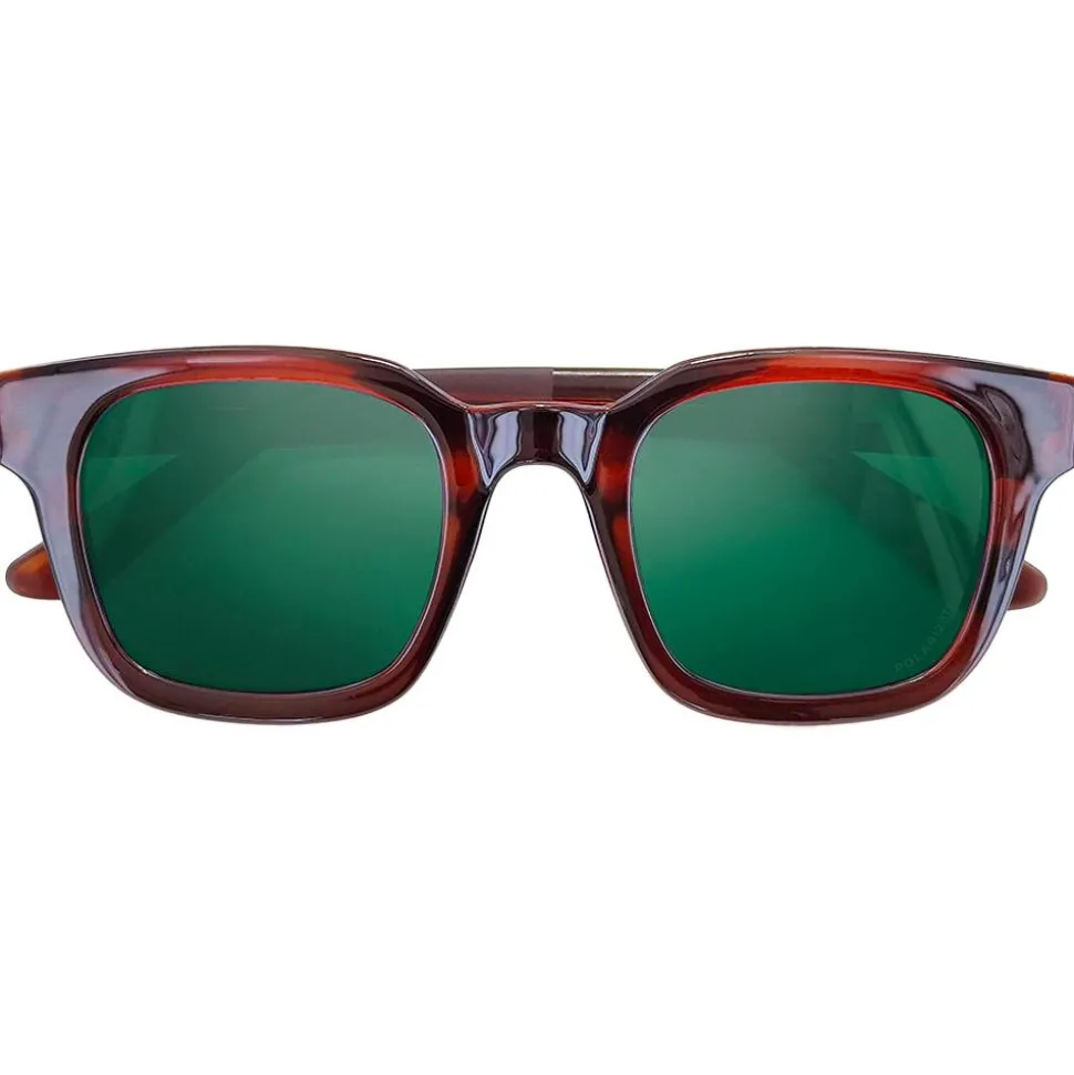 Lunettes de soleil Moken Vision Miles Crystal Brown Vert Cat.3 Polarized