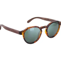 Lunettes de soleil Moken Vision Green Wood Tortoise Wood Grey Polarized