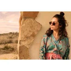 Lunettes de soleil Moken Vision Lyndon Mustard Blue Cat.3 Polarized