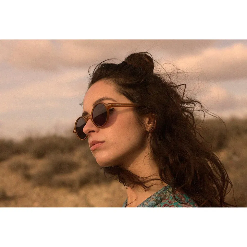 Lunettes de soleil Moken Vision Lyndon Mustard Blue Cat.3 Polarized