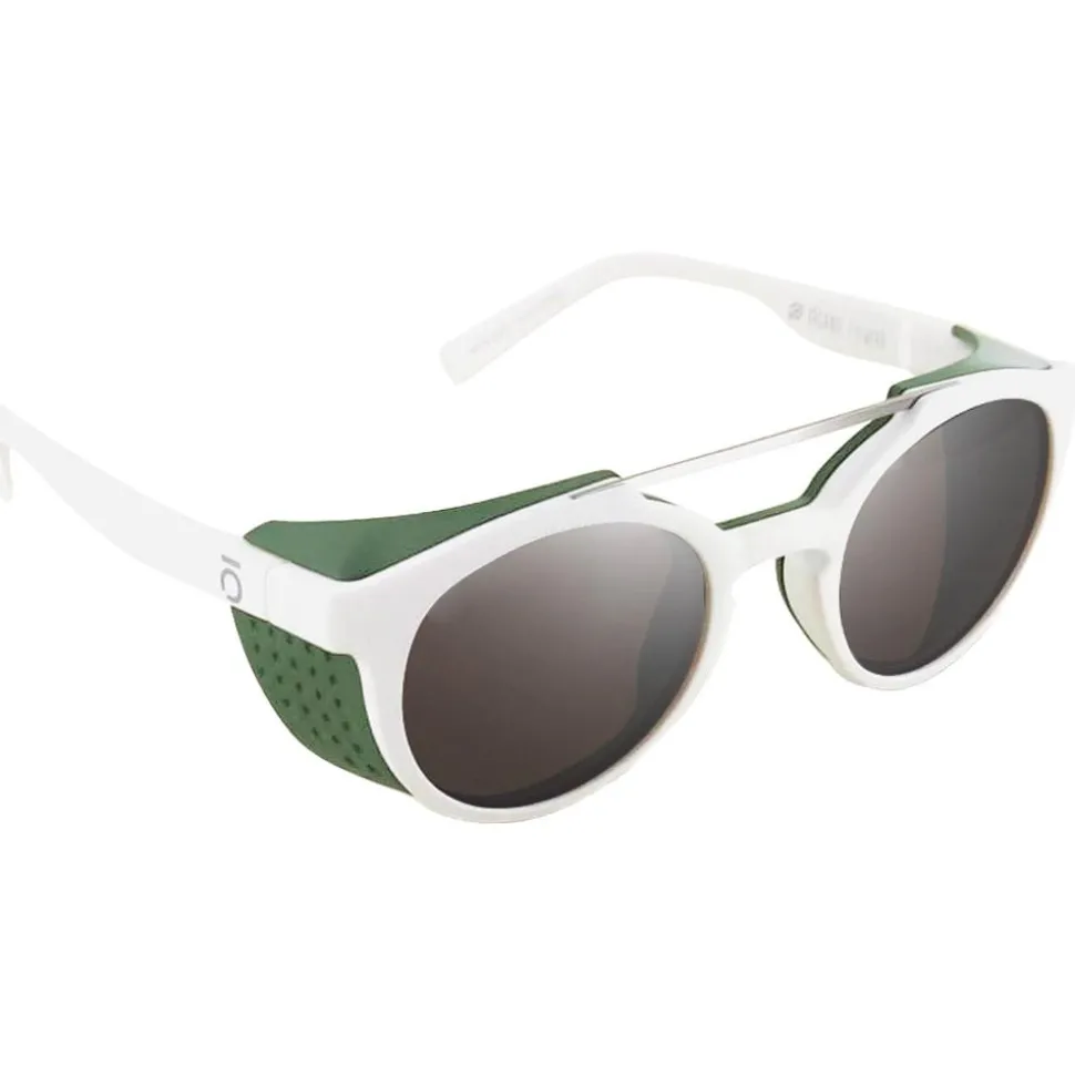 Lunettes de soleil Moken Vision Hawkins White Green Grey Cat.4