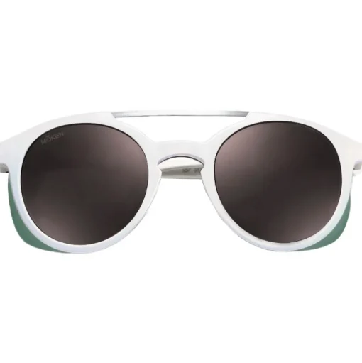Lunettes de soleil Moken Vision Hawkins White Green Grey Cat.4