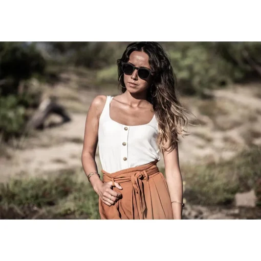 Lunettes de soleil Moken Vision Woody Black Wood Grey Cat 3 Polarized