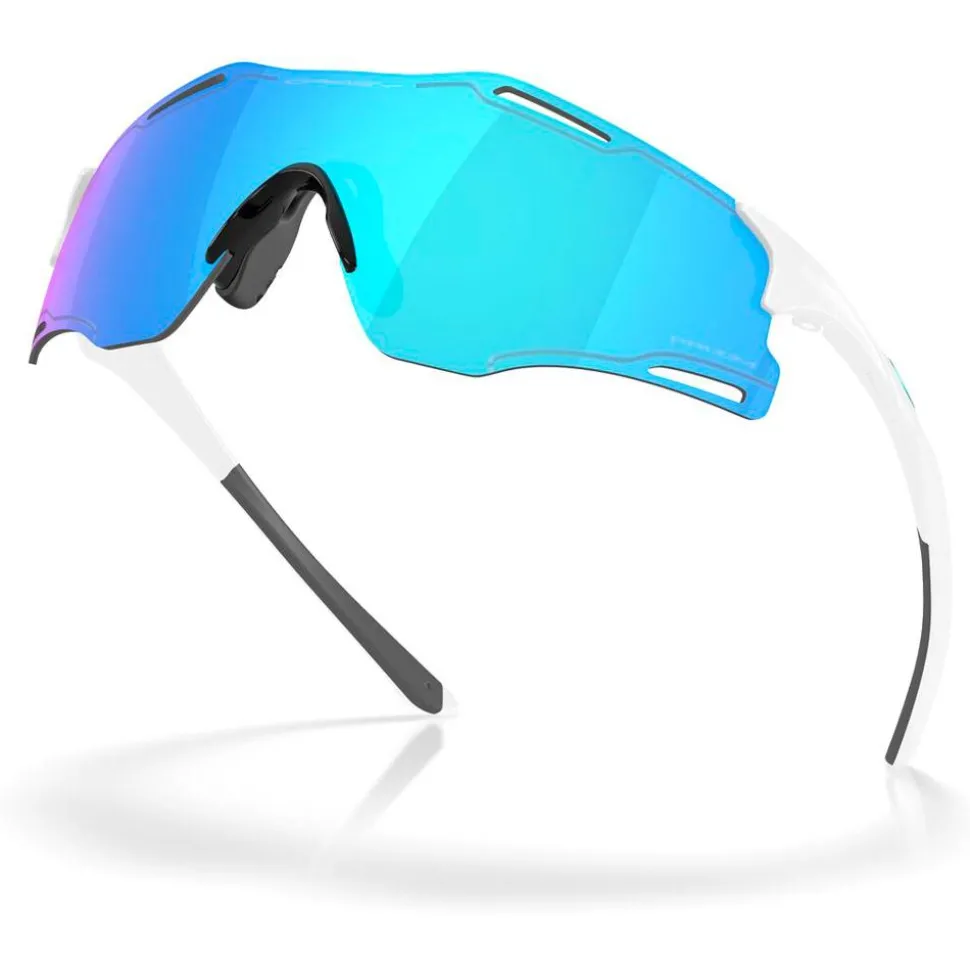 Lunettes de soleil Oakley Cybr Zero Polished White Prizm Sapphire